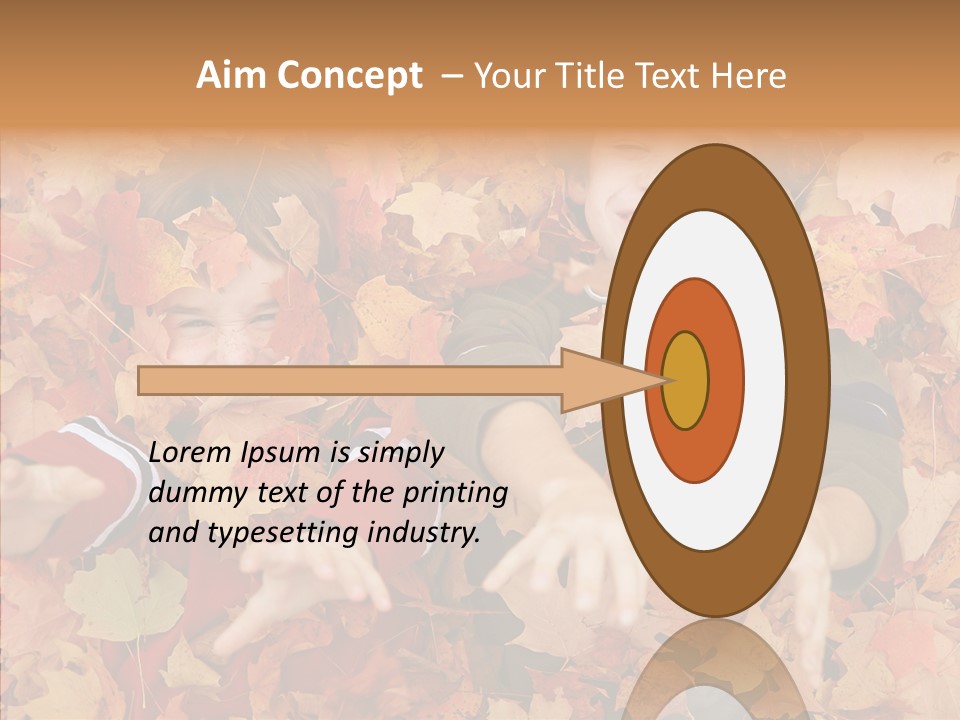 Close Up Play Autumn PowerPoint Template