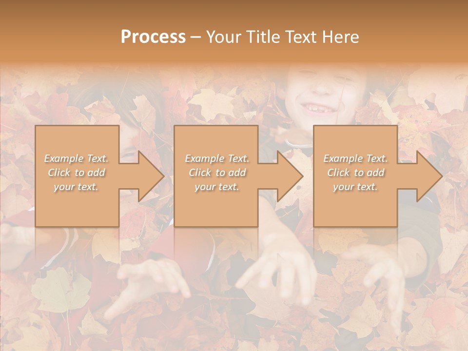 Close Up Play Autumn PowerPoint Template