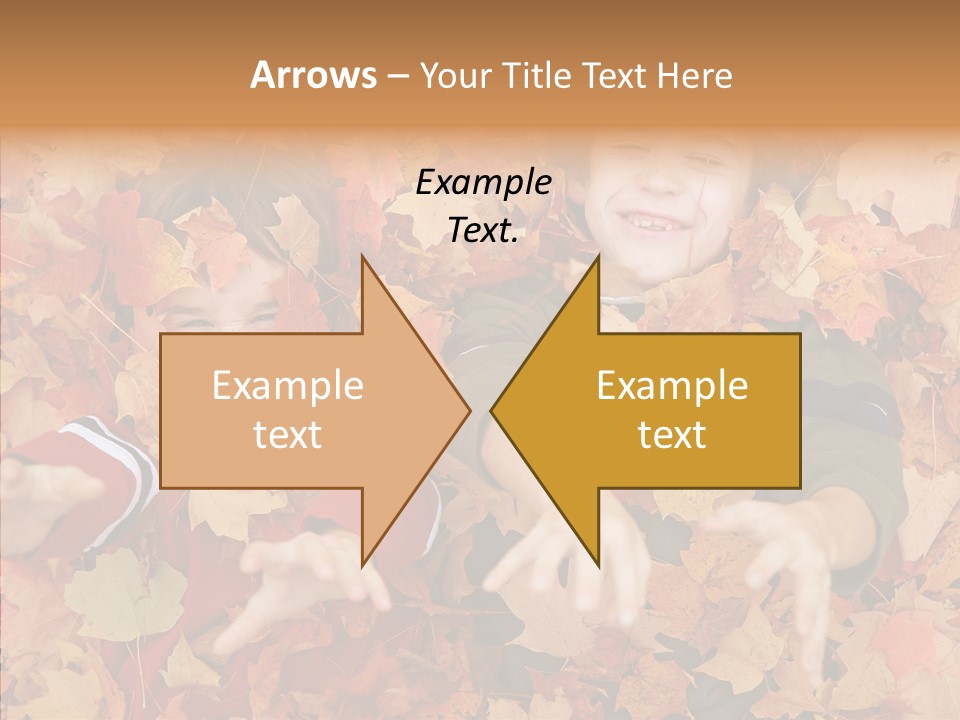 Close Up Play Autumn PowerPoint Template