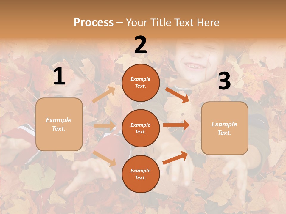 Close Up Play Autumn PowerPoint Template