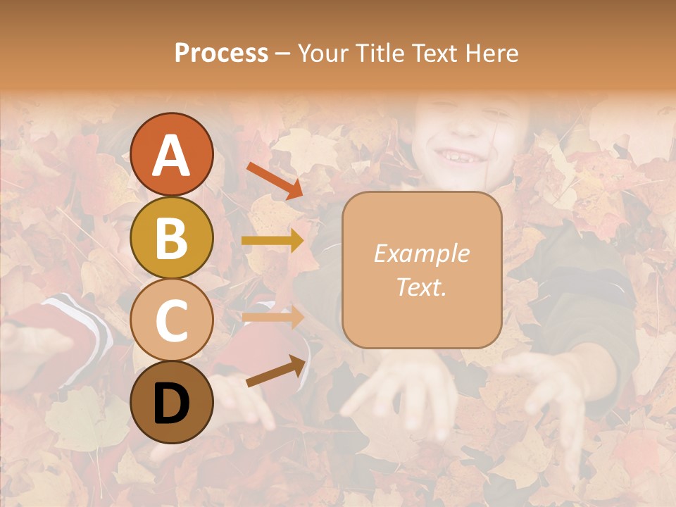 Close Up Play Autumn PowerPoint Template
