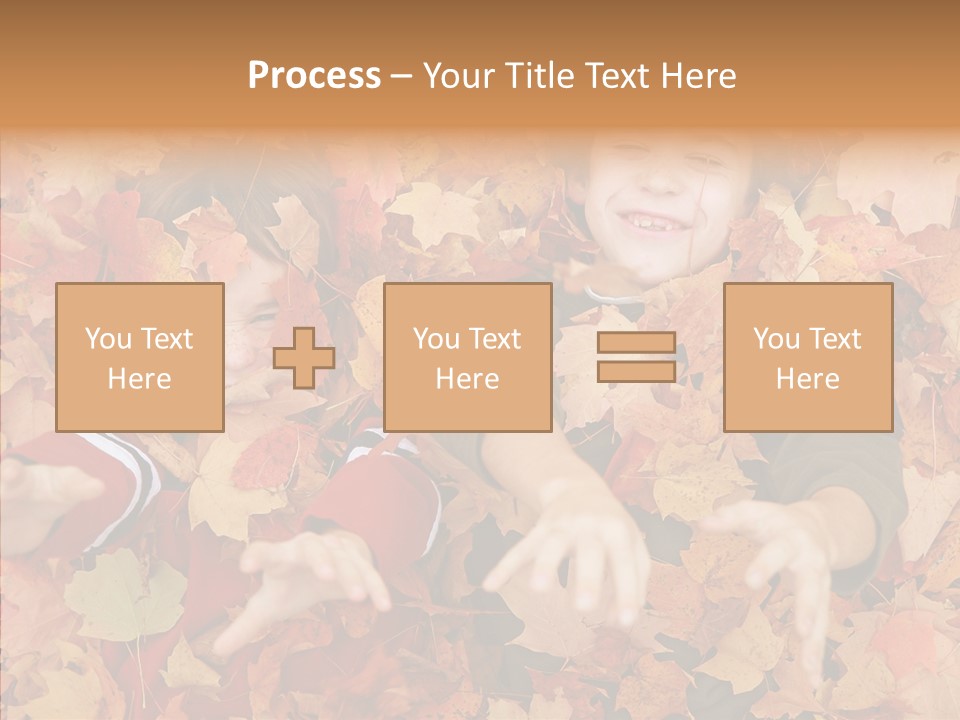 Close Up Play Autumn PowerPoint Template