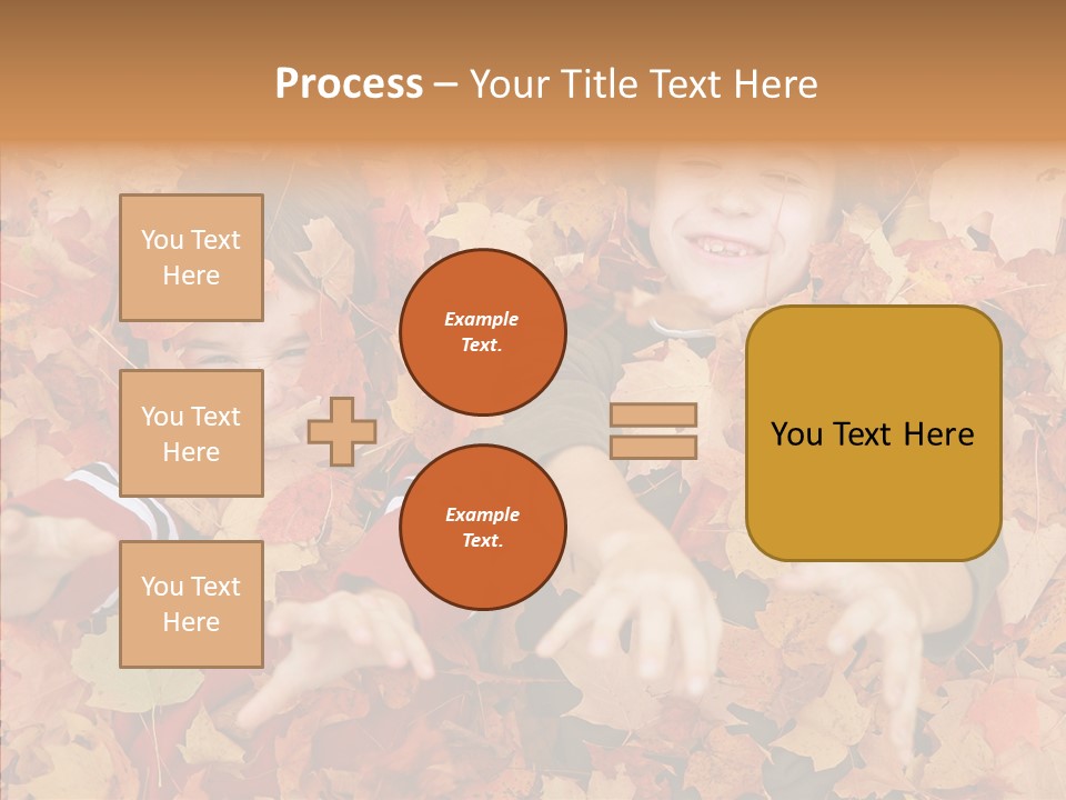 Close Up Play Autumn PowerPoint Template