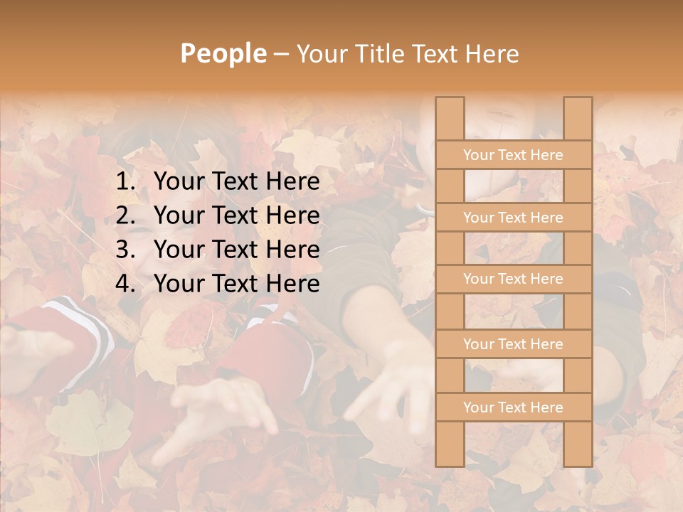 Close Up Play Autumn PowerPoint Template