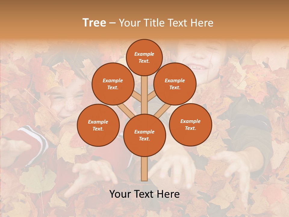 Close Up Play Autumn PowerPoint Template