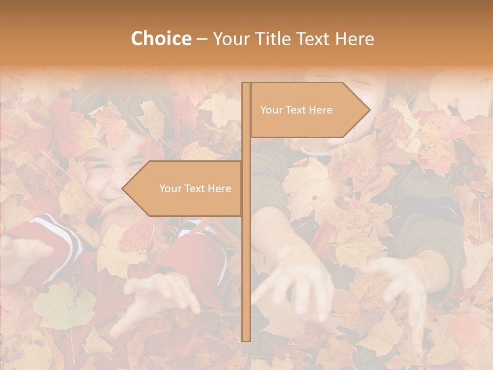 Close Up Play Autumn PowerPoint Template