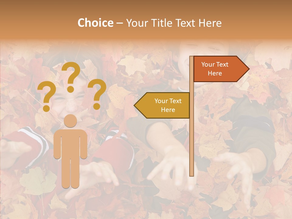 Close Up Play Autumn PowerPoint Template