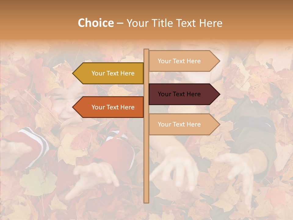Close Up Play Autumn PowerPoint Template