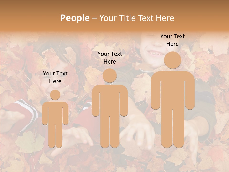 Close Up Play Autumn PowerPoint Template