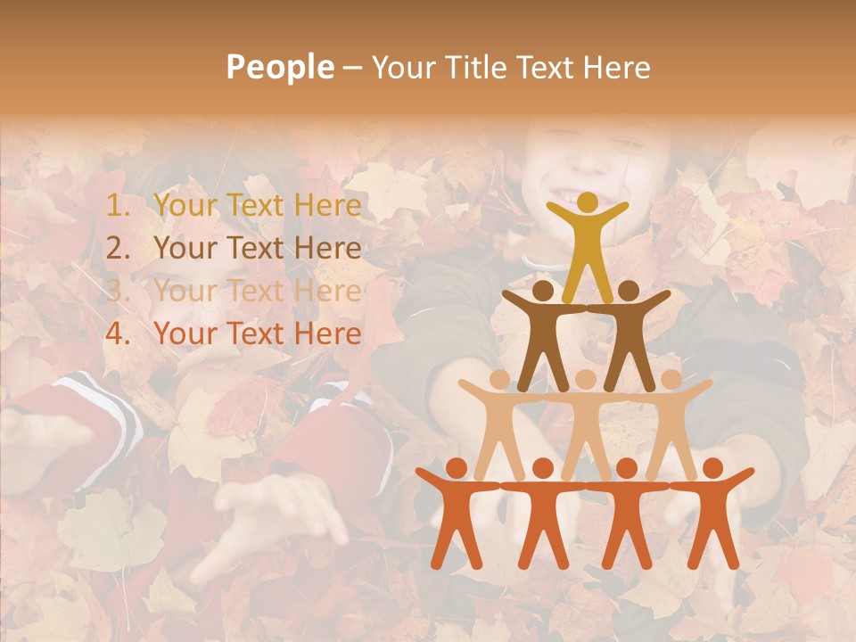 Close Up Play Autumn PowerPoint Template