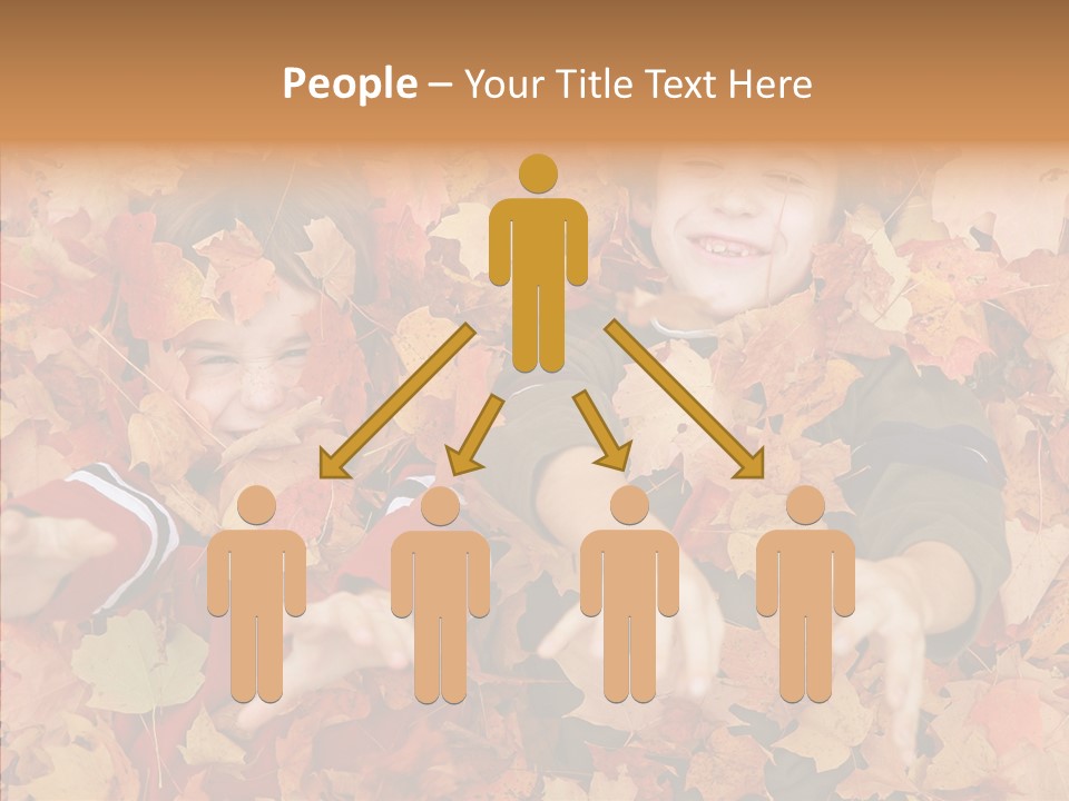 Close Up Play Autumn PowerPoint Template