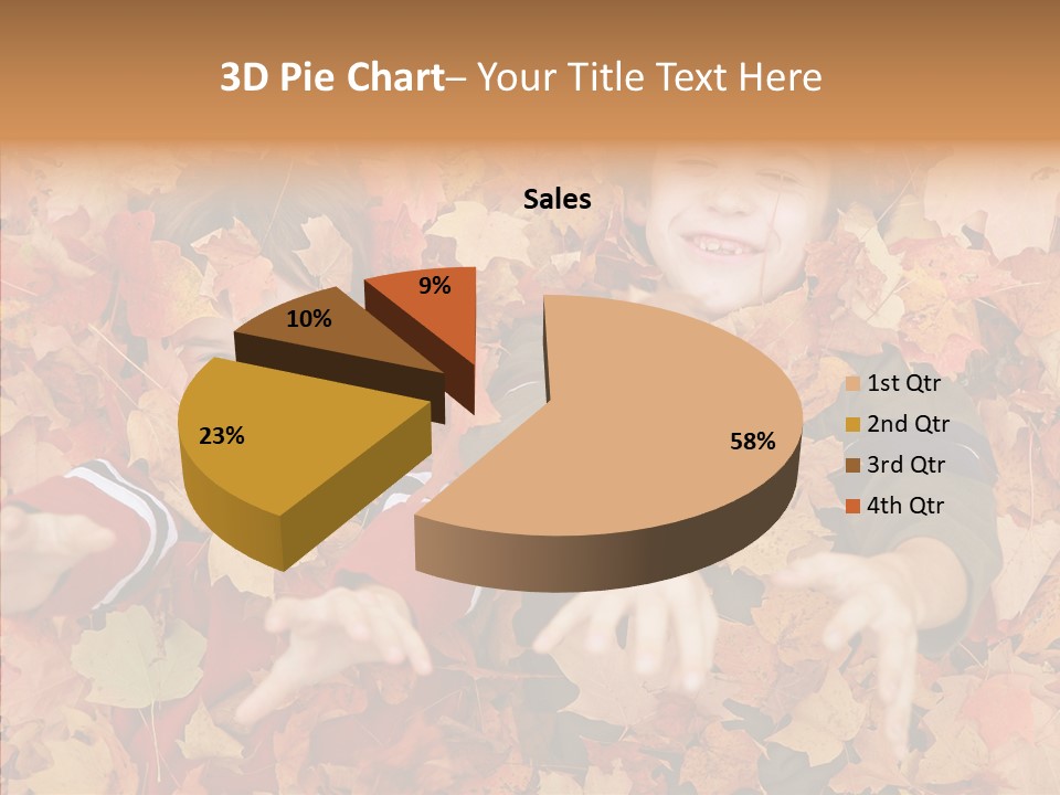 Close Up Play Autumn PowerPoint Template