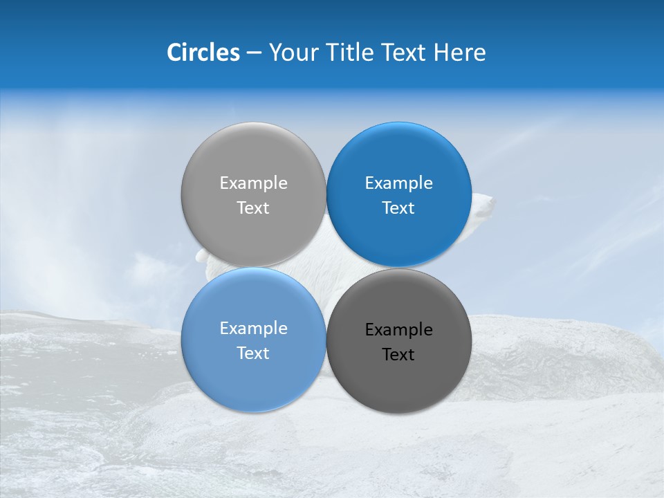 Predator Animal White PowerPoint Template