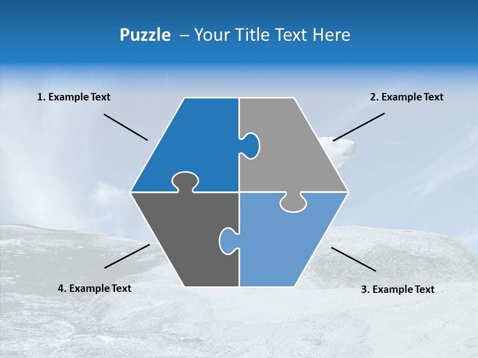 Predator Animal White PowerPoint Template