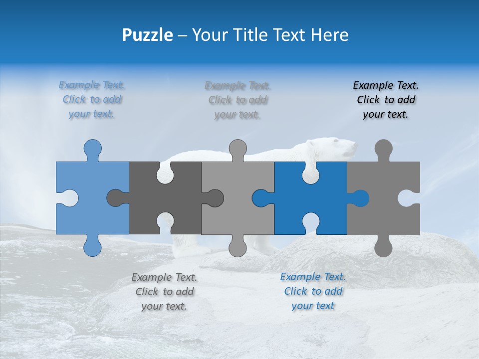 Predator Animal White PowerPoint Template