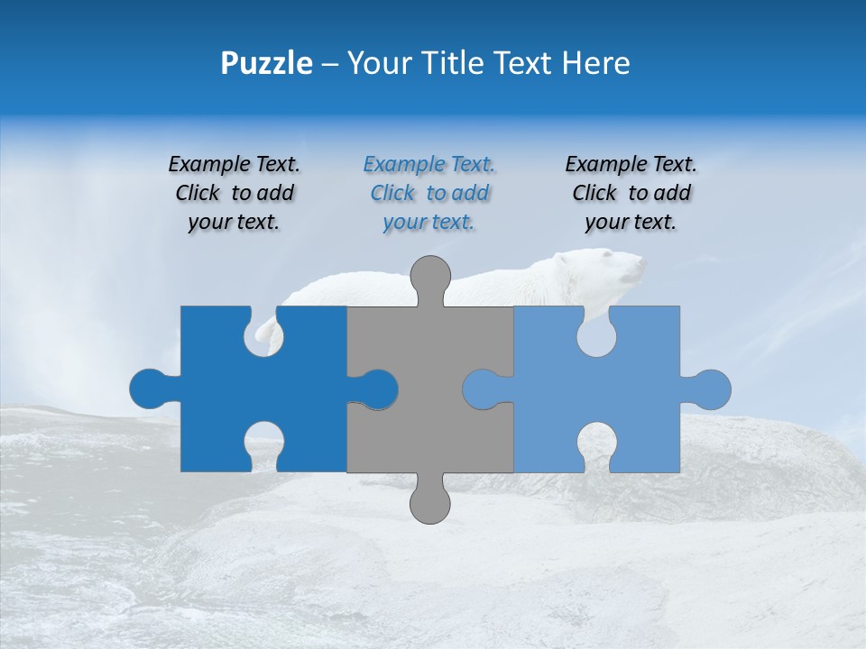 Predator Animal White PowerPoint Template