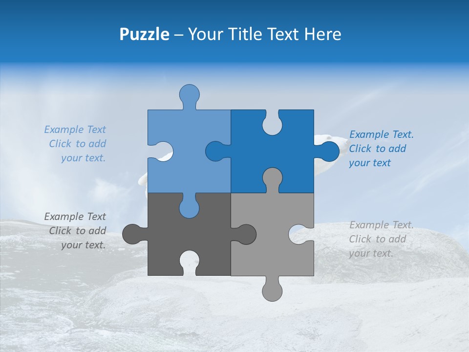 Predator Animal White PowerPoint Template