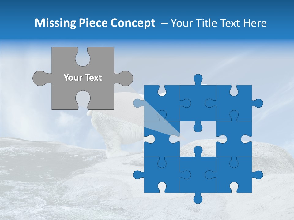 Predator Animal White PowerPoint Template