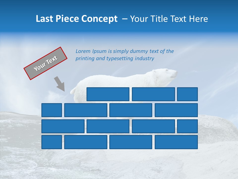 Predator Animal White PowerPoint Template