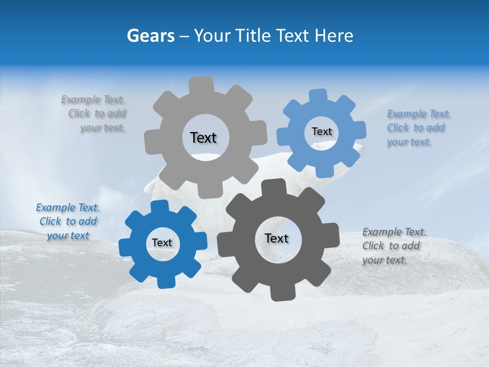 Predator Animal White PowerPoint Template