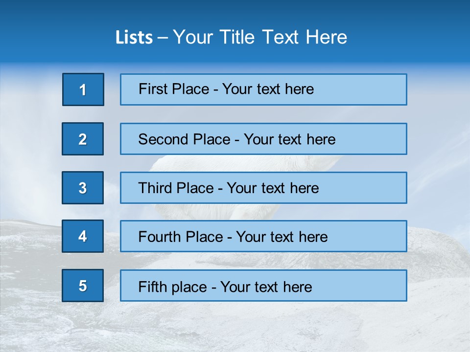 Predator Animal White PowerPoint Template