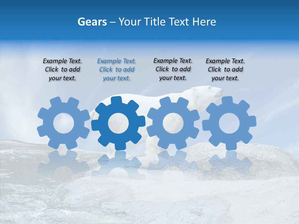 Predator Animal White PowerPoint Template