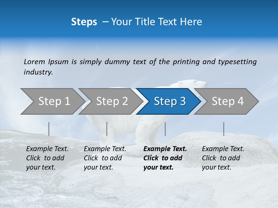 Predator Animal White PowerPoint Template