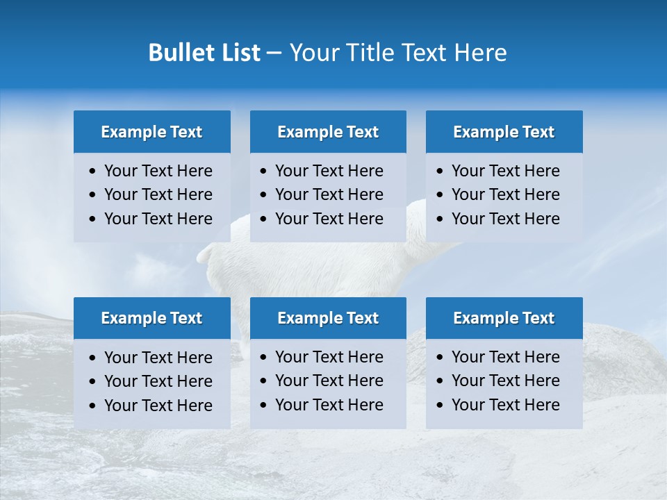 Predator Animal White PowerPoint Template