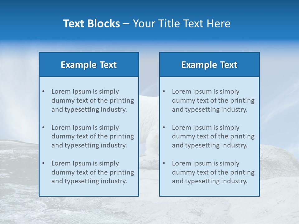 Predator Animal White PowerPoint Template