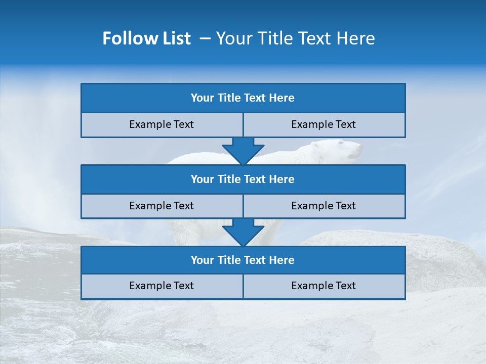 Predator Animal White PowerPoint Template