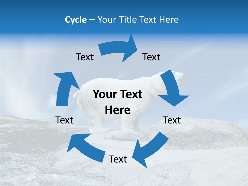 Predator Animal White PowerPoint Template