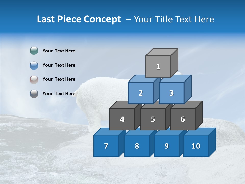 Predator Animal White PowerPoint Template