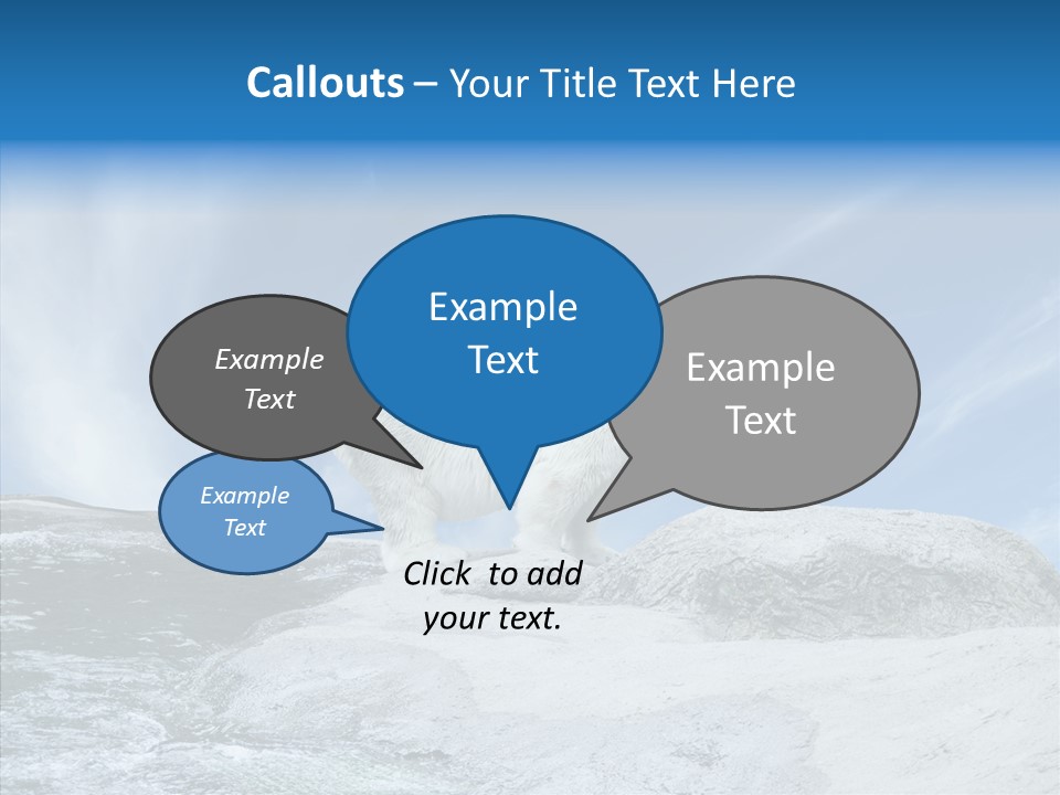 Predator Animal White PowerPoint Template