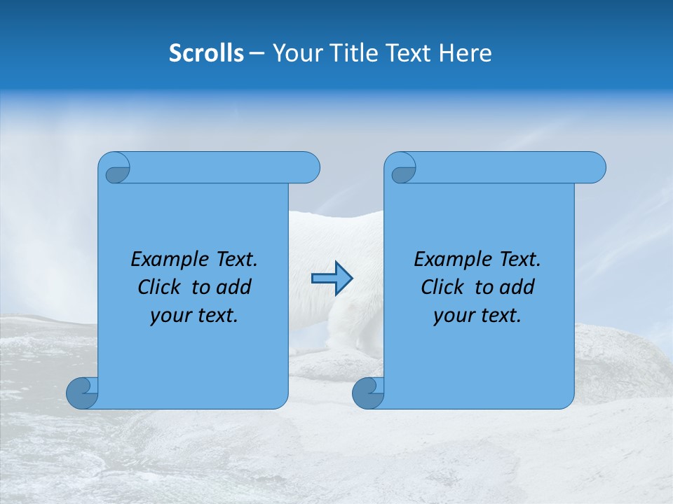 Predator Animal White PowerPoint Template