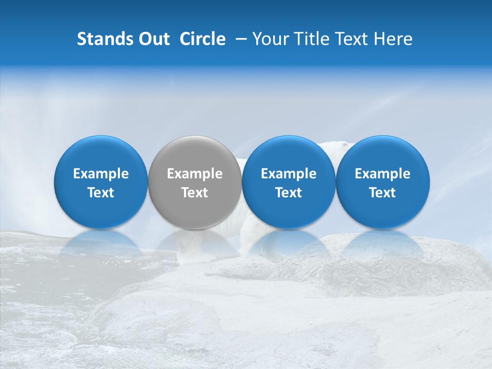 Predator Animal White PowerPoint Template