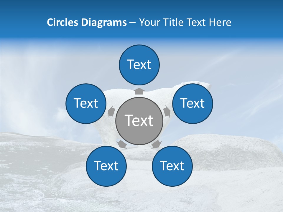 Predator Animal White PowerPoint Template