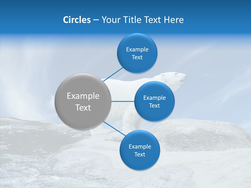 Predator Animal White PowerPoint Template