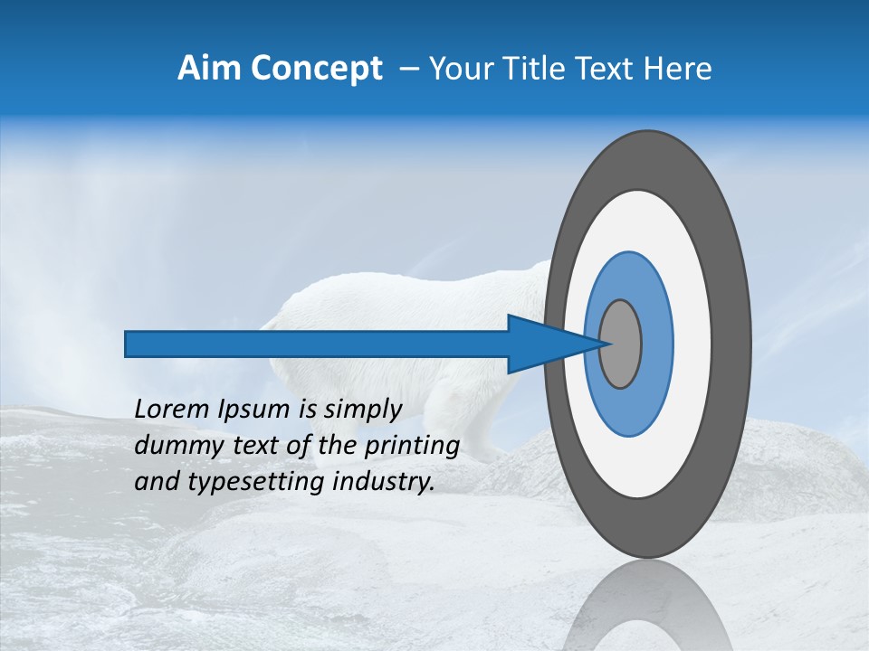 Predator Animal White PowerPoint Template