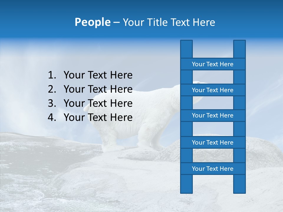 Predator Animal White PowerPoint Template