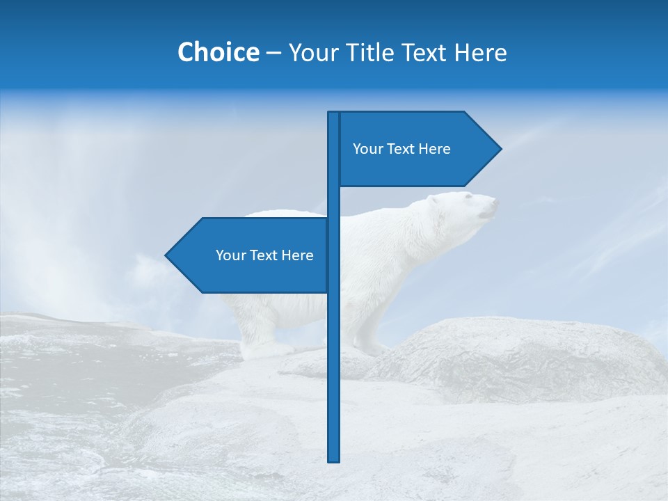 Predator Animal White PowerPoint Template