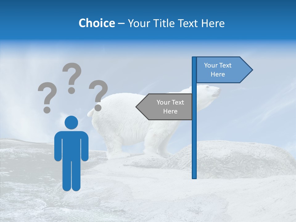 Predator Animal White PowerPoint Template