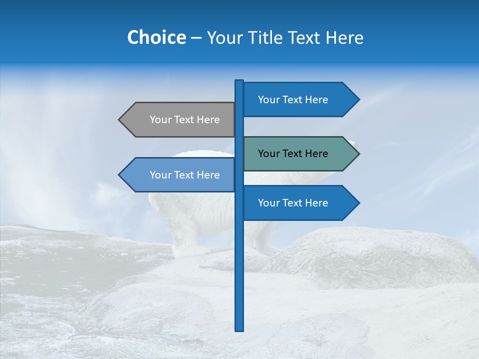 Predator Animal White PowerPoint Template