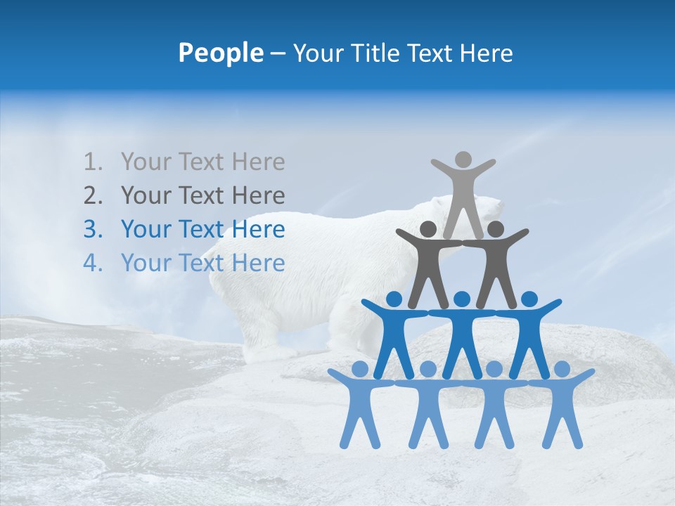 Predator Animal White PowerPoint Template