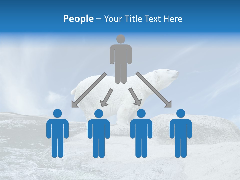 Predator Animal White PowerPoint Template