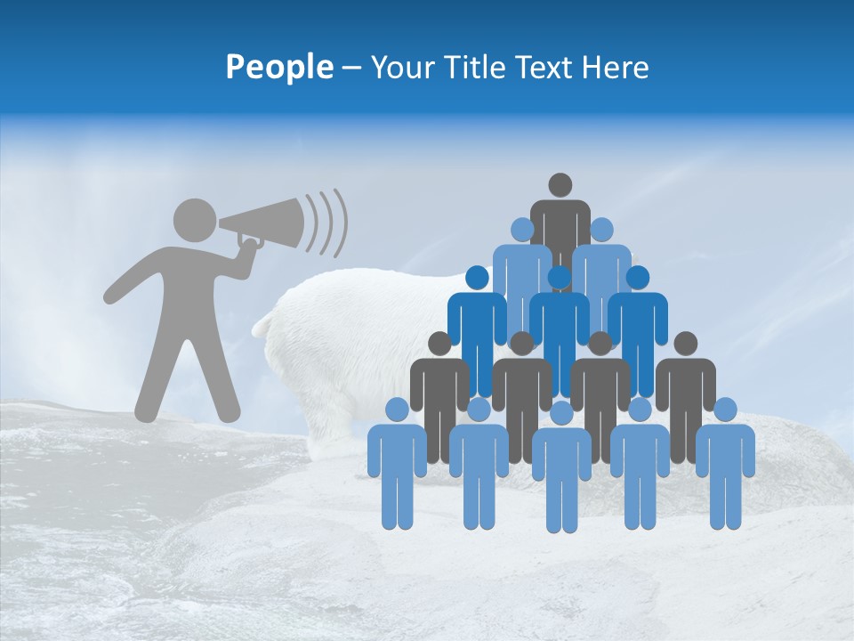 Predator Animal White PowerPoint Template