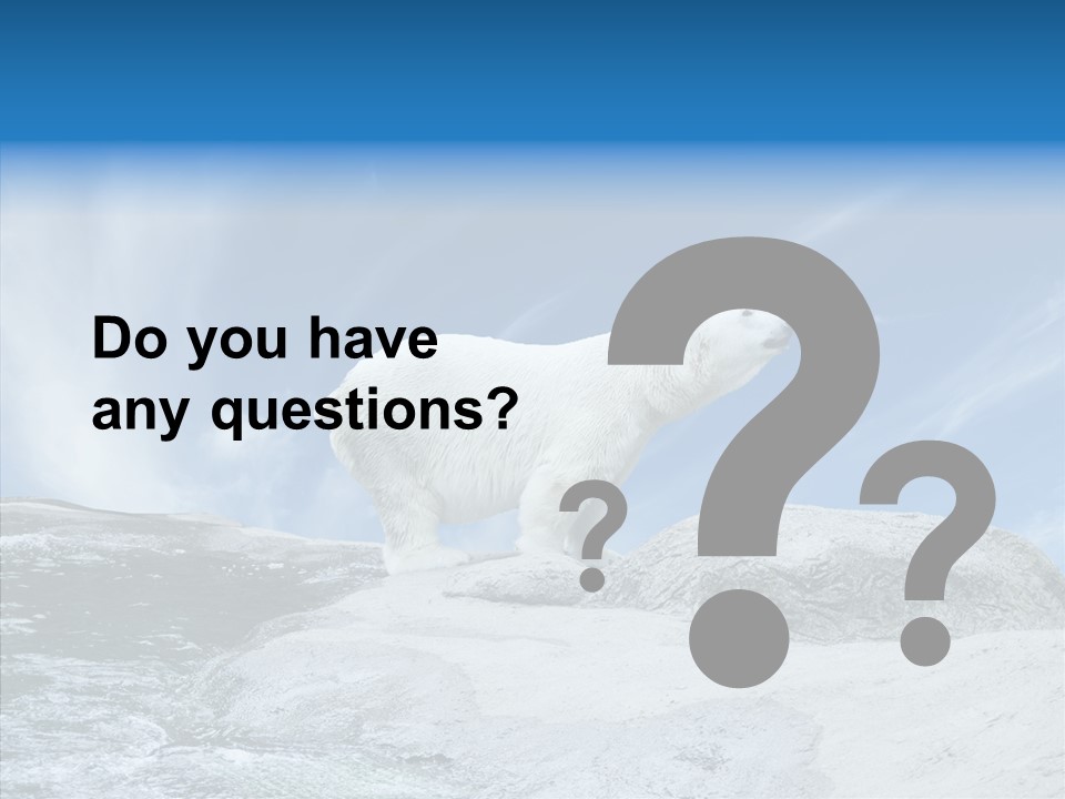 Predator Animal White PowerPoint Template