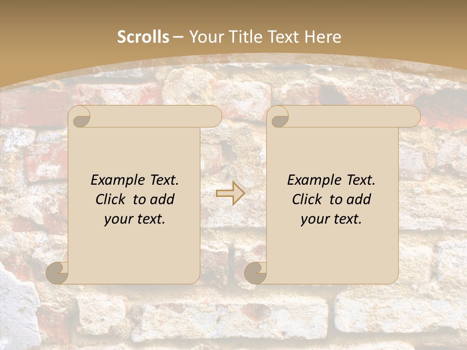 Old Abstract Scrapbook PowerPoint Template