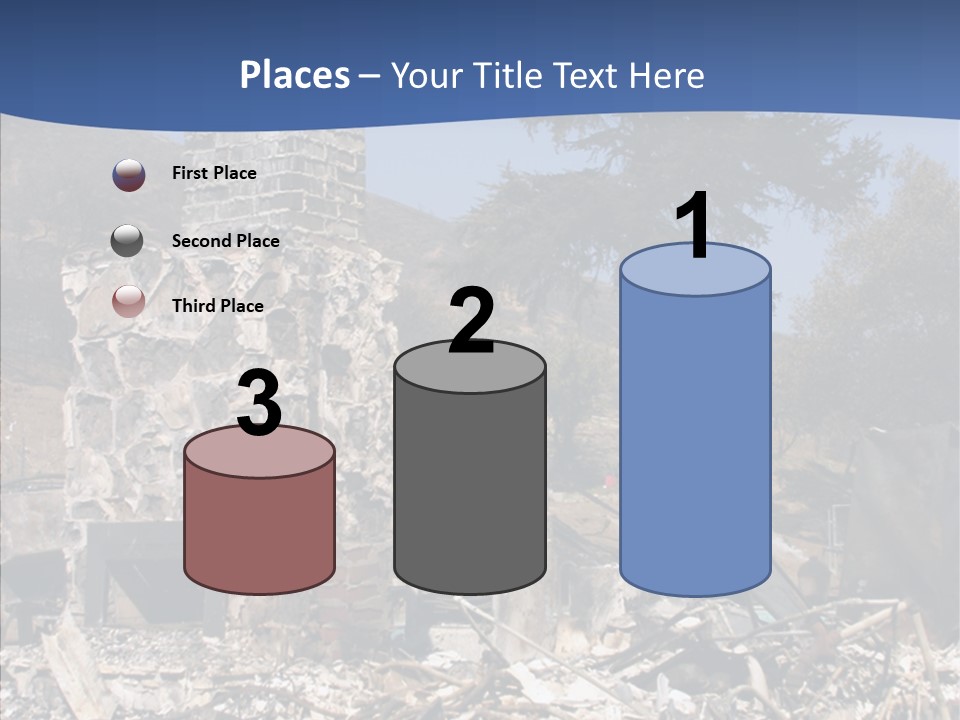 Transportation American Flag Home PowerPoint Template