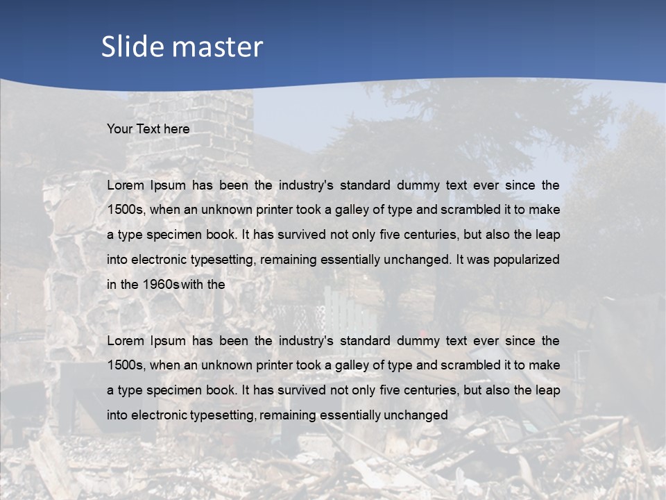 Transportation American Flag Home PowerPoint Template