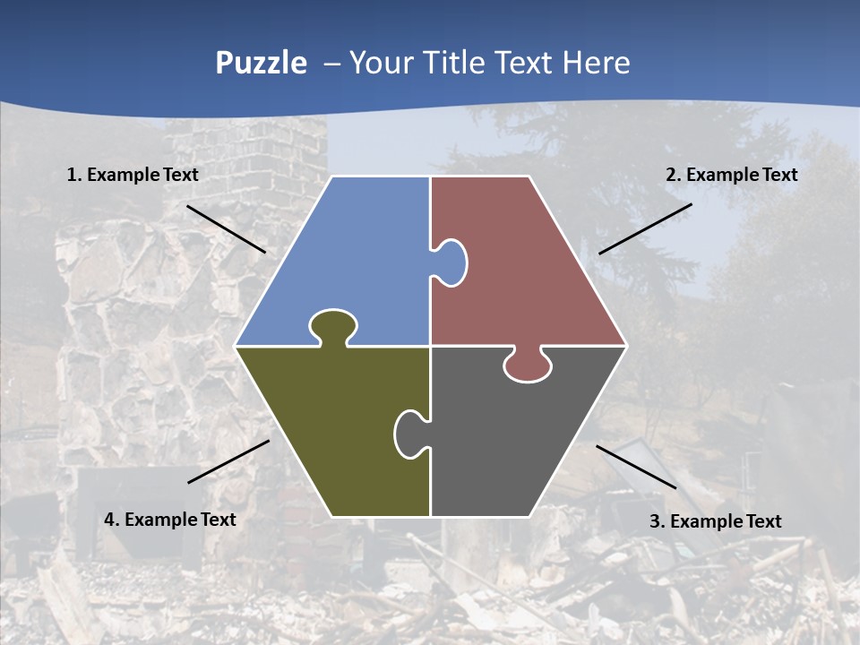 Transportation American Flag Home PowerPoint Template